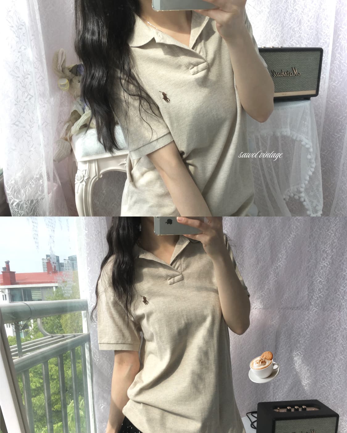 Polo mocha latte pk tee 상품이미지1