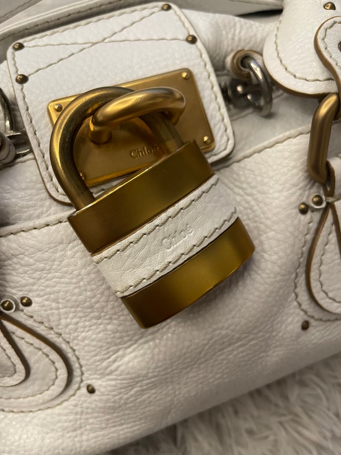 끌로에 패딩턴 화이트 토트백 상품이미지3