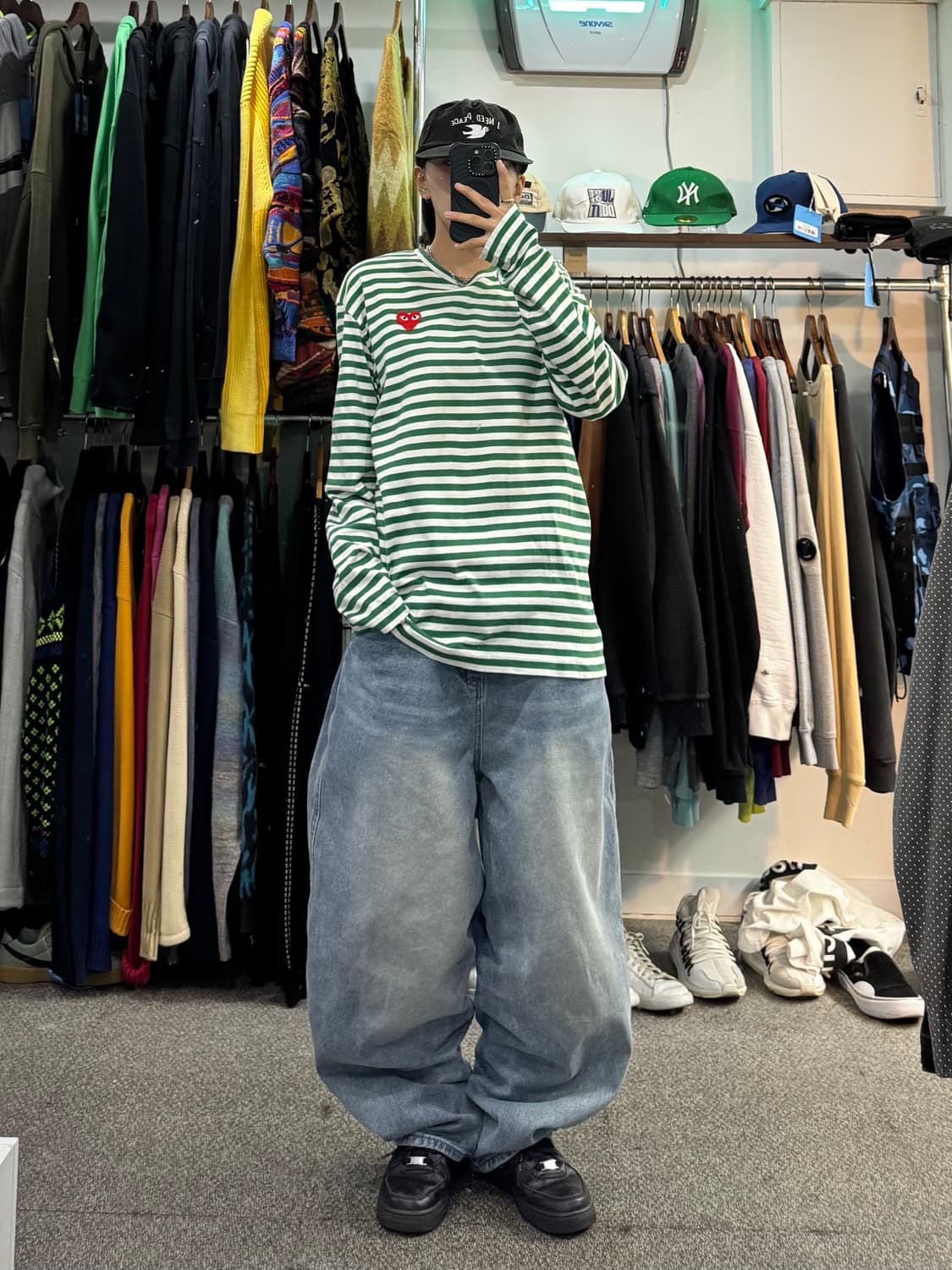 꼼데가르송 플레이 스트라이프 롱슬리브 상품이미지6