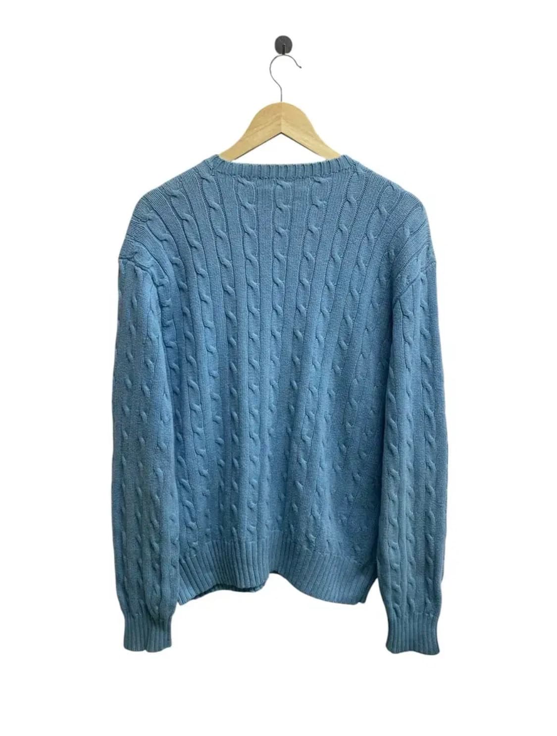 폴로 랄프로렌 하늘색 케이블 니트 2XL 상품이미지4