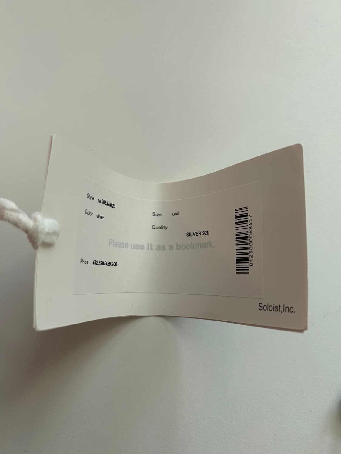 [US8] 솔로이스트 본쉐이프 빅토리링 상품이미지3