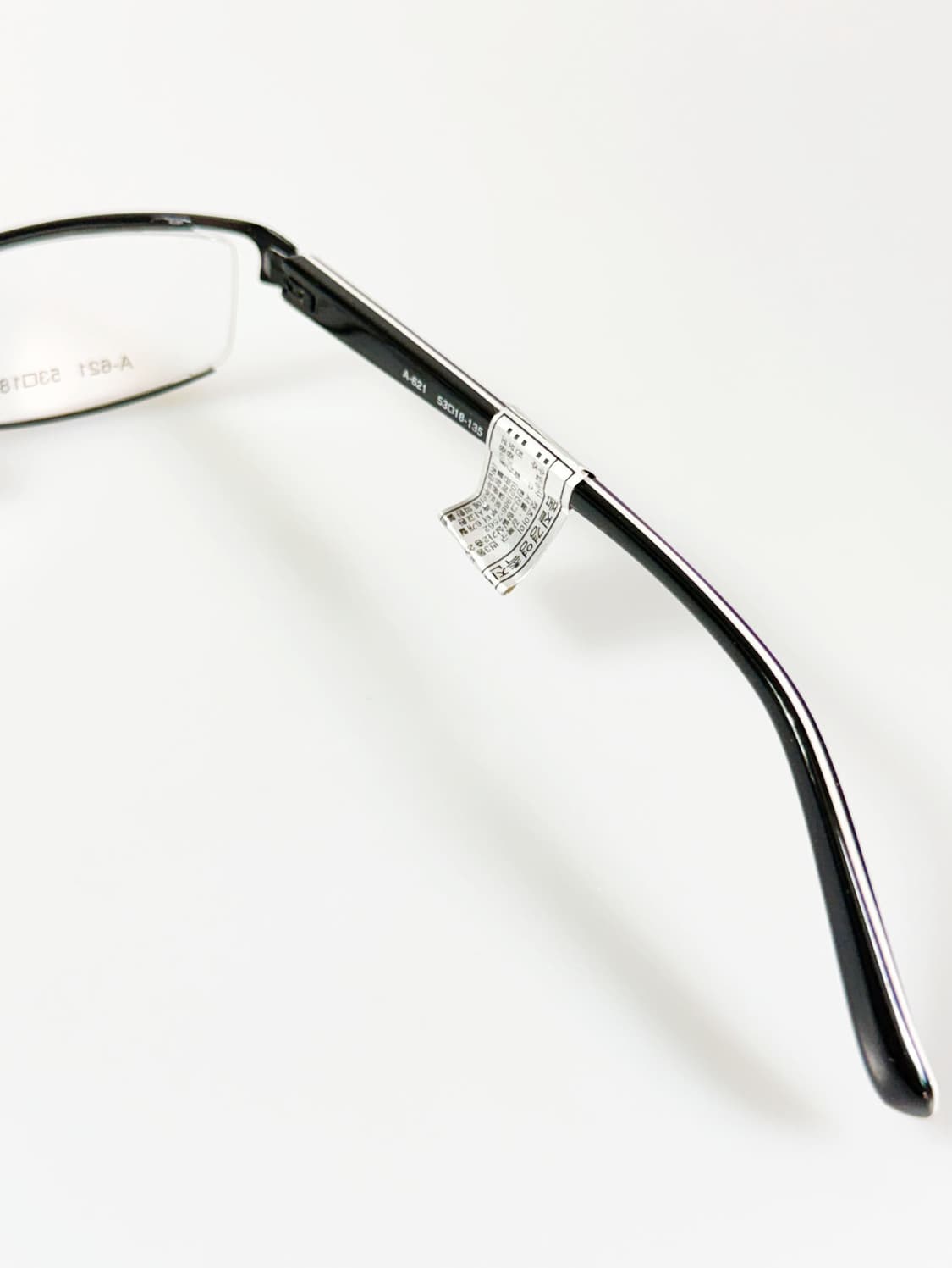 ALDO BRUE 블랙 세미 림리스 스퀘어 메탈 빈티지 안경 상품이미지6