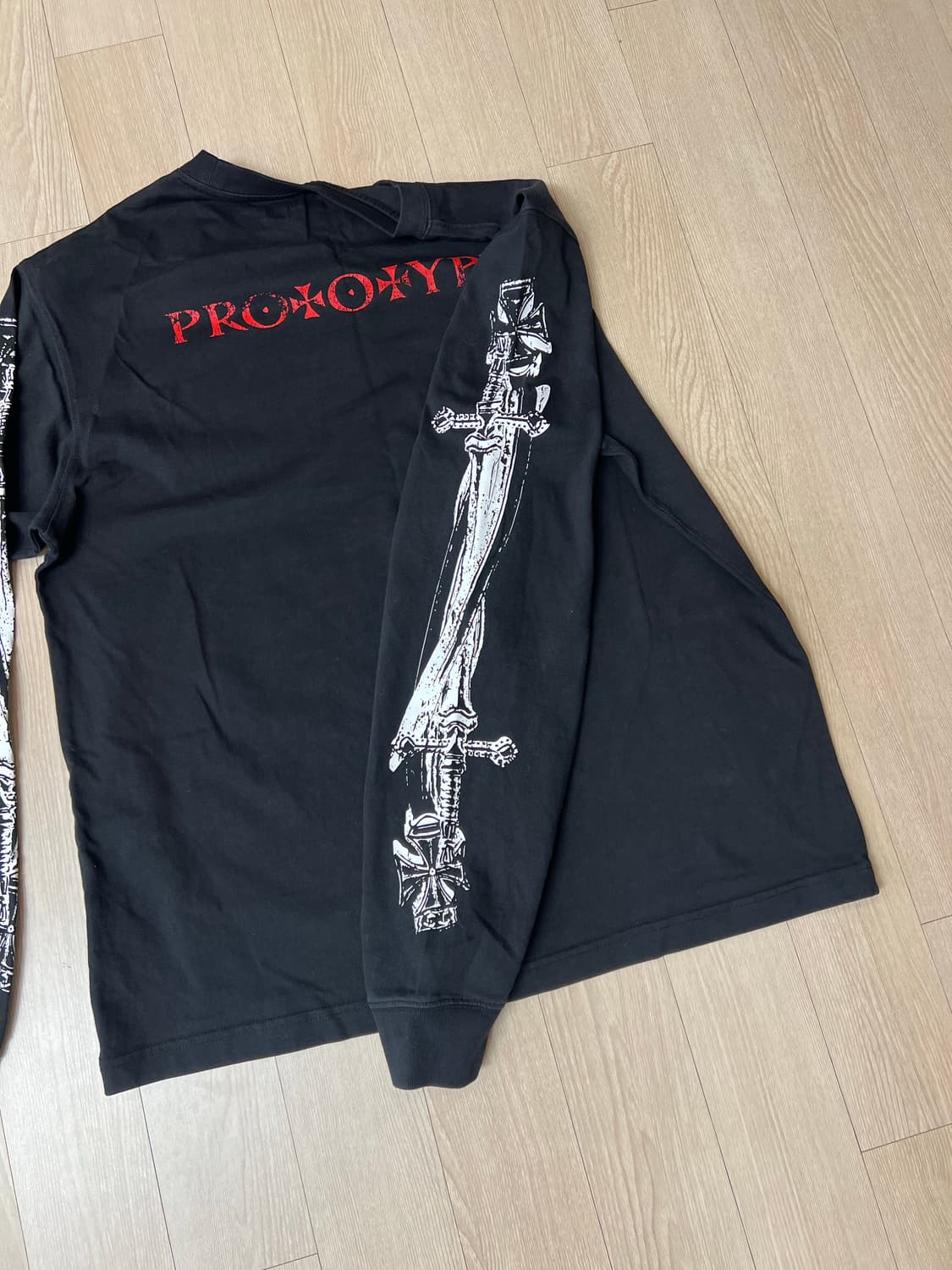 ETCE 더블 소워드 롱슬리브 블랙 M 상품이미지3