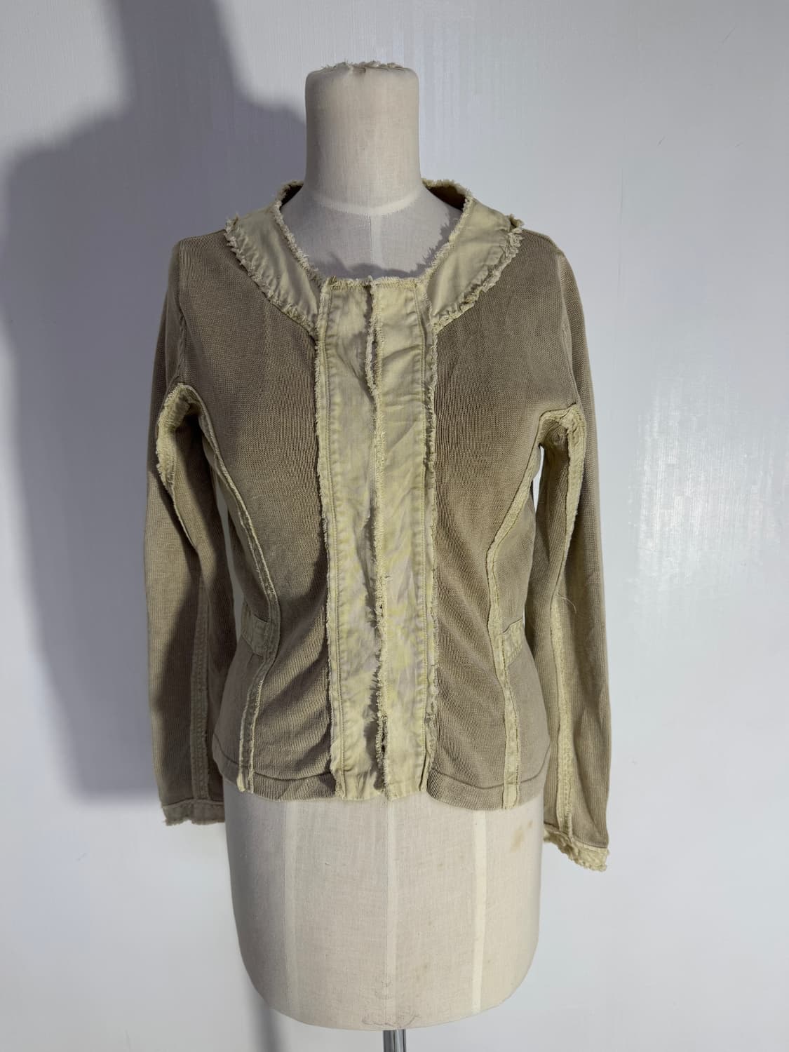 빈티지 프린지 니트 자켓 y2k goa 아방가르드 상품이미지5