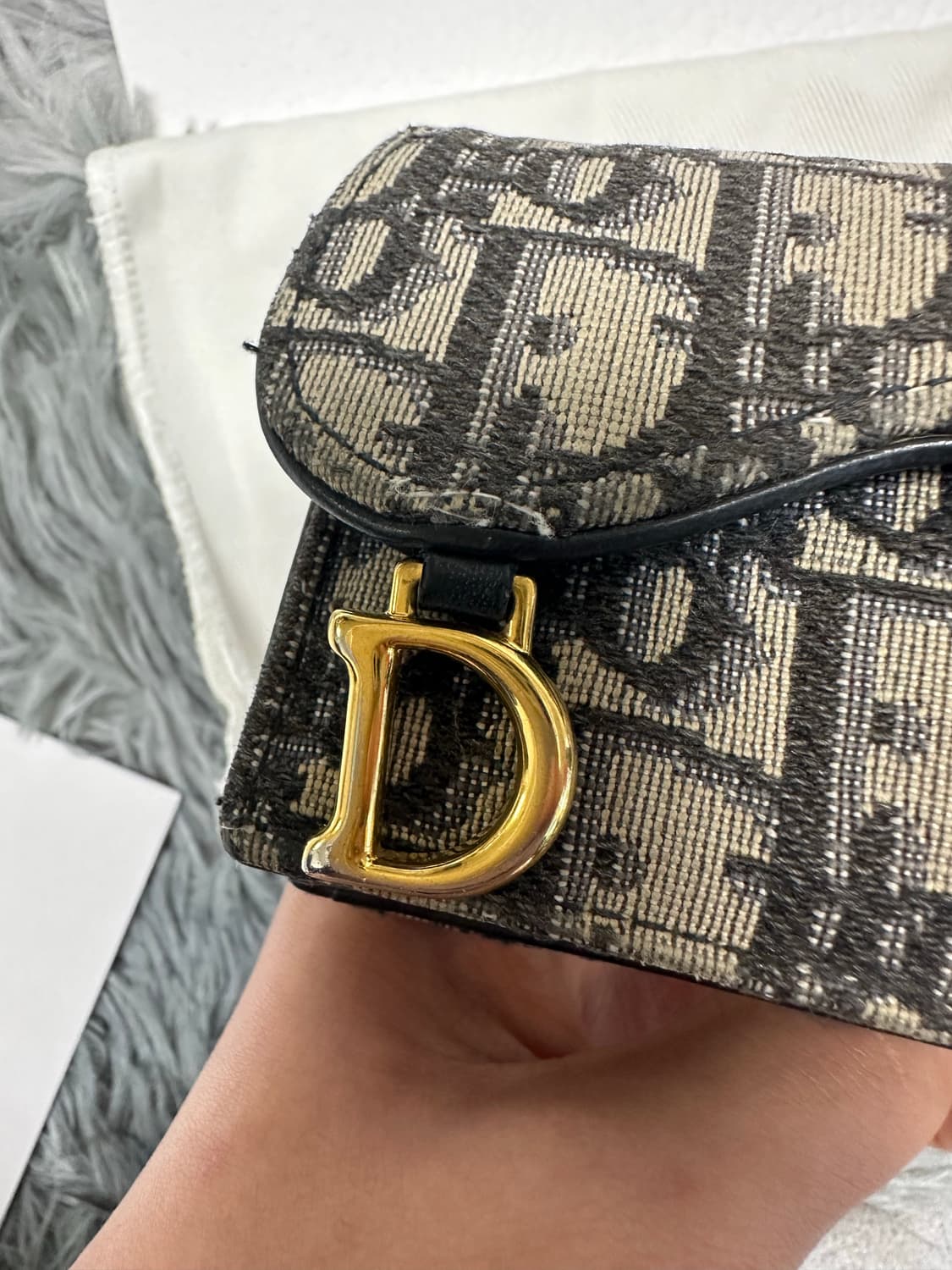 디올 오블리크 새들 카드지갑 상품이미지6