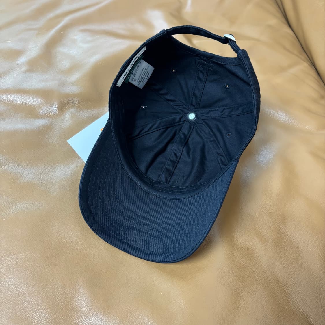 빔즈 빔스 라코스테 6패널 볼캡 모자 테니스 클럽 네이비 블랙 상품이미지6