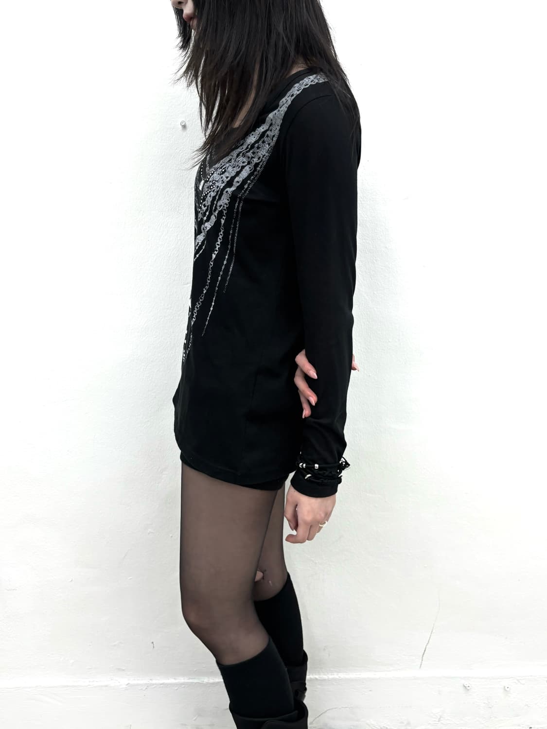 Colza chain print long sleeve   상품이미지2