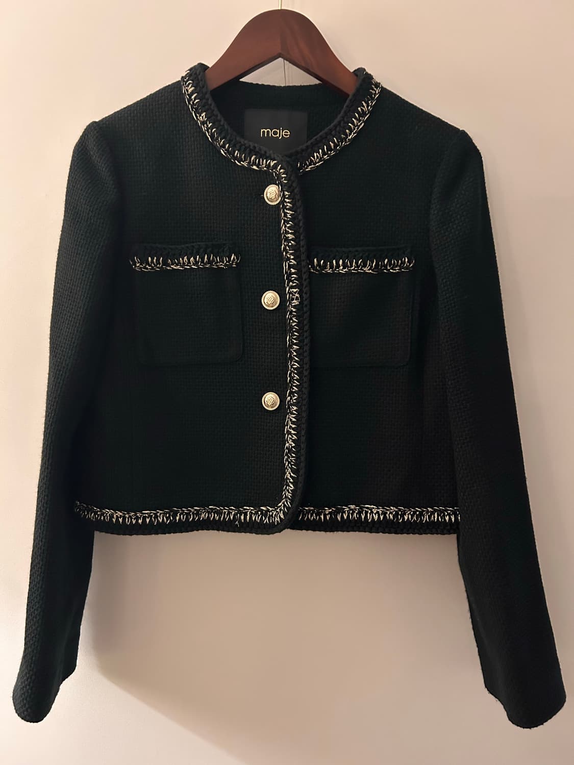 [Maje] 블랙 트위드 자켓 (새상품) 상품이미지1