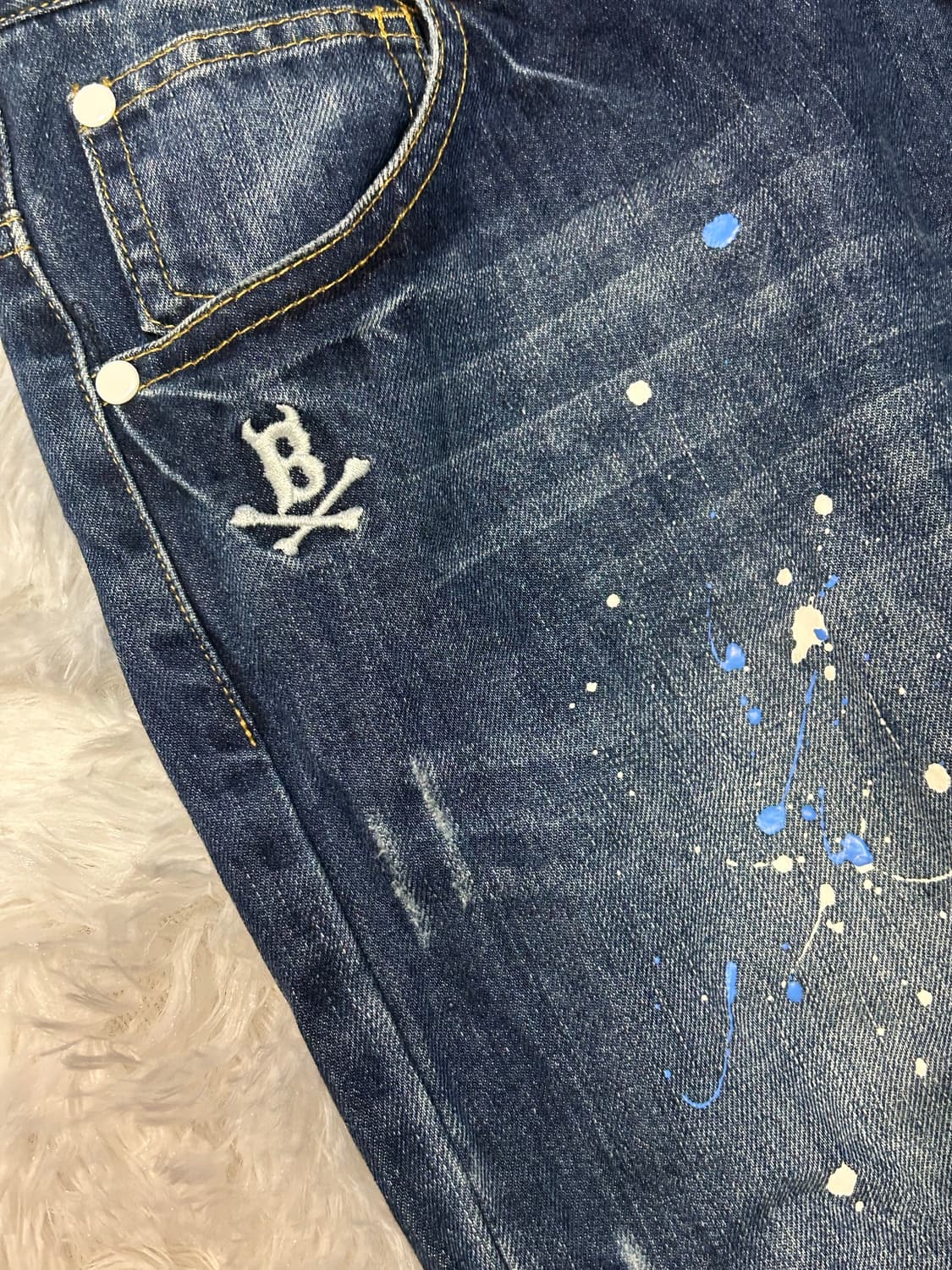 painting splatter denim jeans 상품이미지3