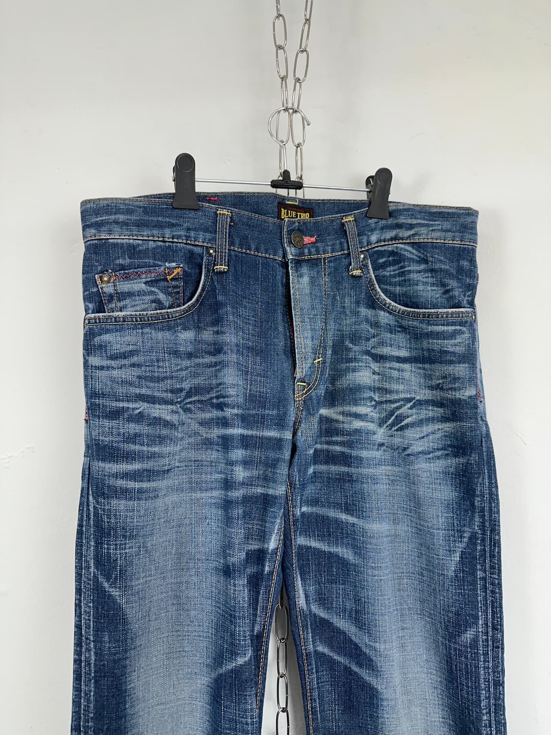 Edwin Blue Trip Leather Trim Back Pocket 상품이미지9