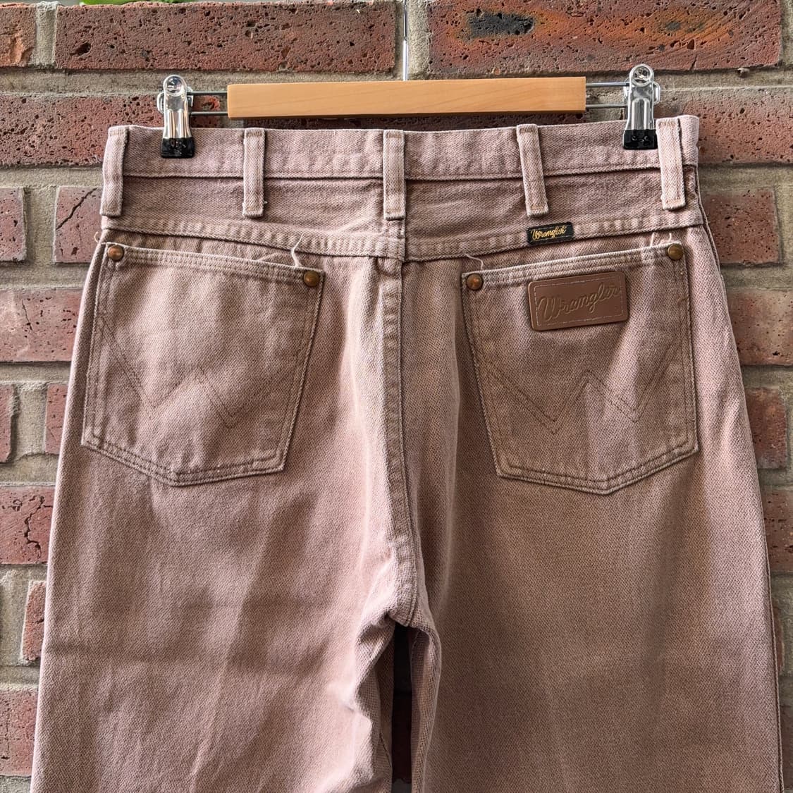 90s USA 랭글러 Wrangler 브라운 데님 팬츠 상품이미지8