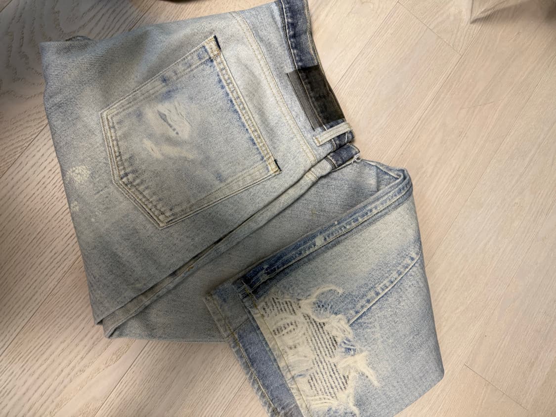 아워레가시 프린팅데님31 아워레가시데님 아워레가시 팬츠 상품이미지3