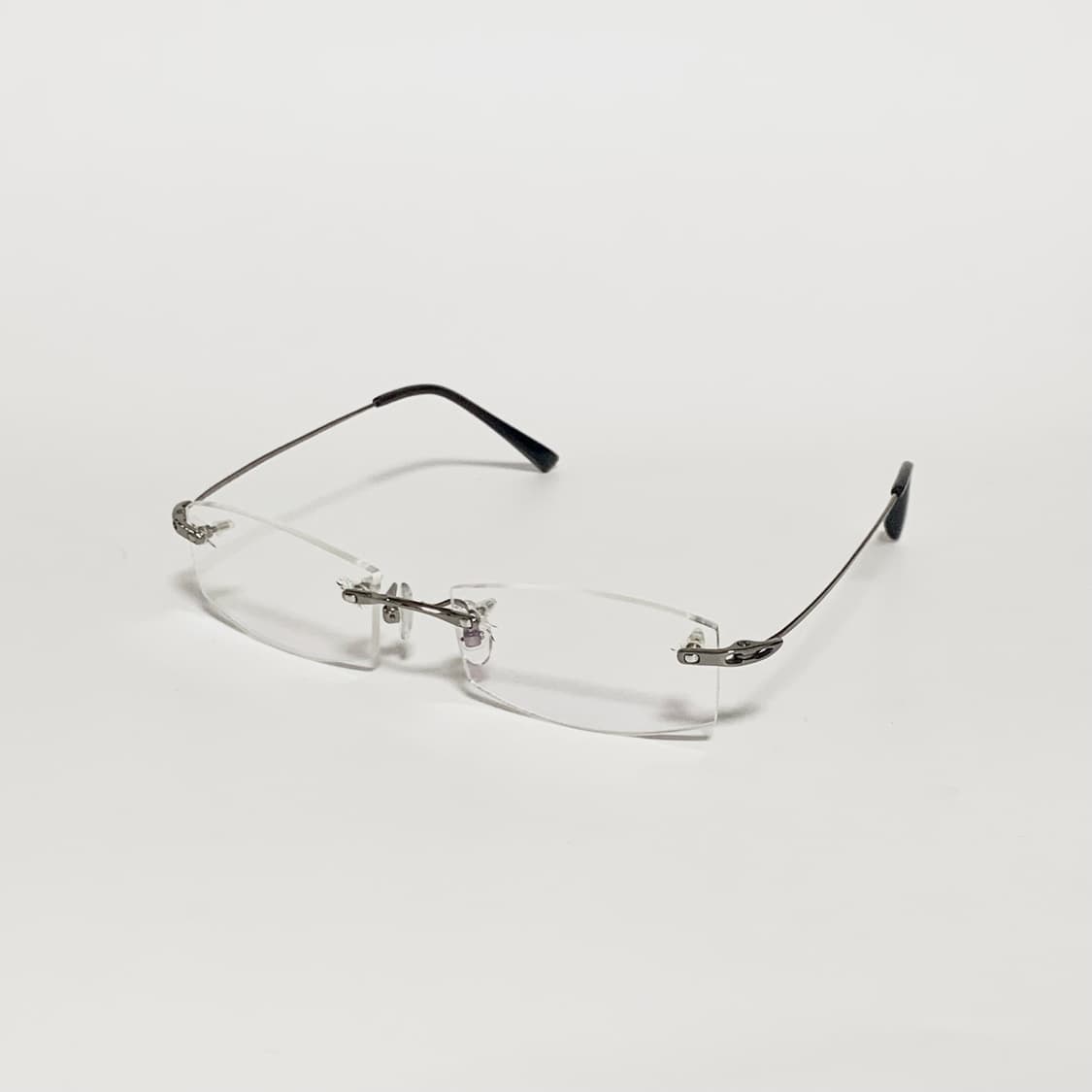 953 데드스탁 빈티지안경 무테 안경테 극슬림 건메탈 픽키 상품이미지2