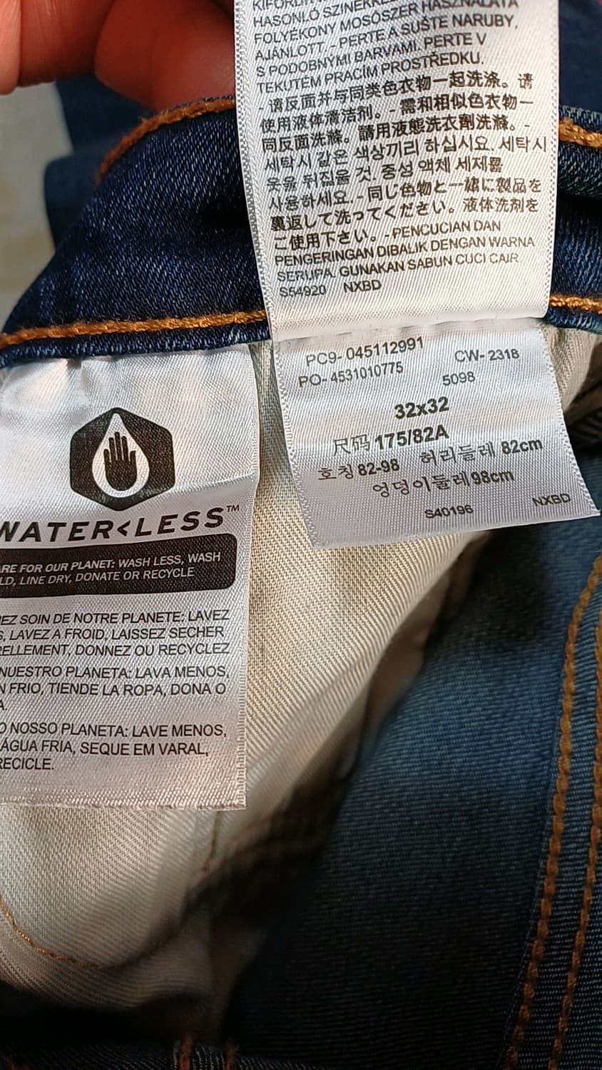 리바이스 511 슬림스판청바지 32인치 기장104 상품이미지3