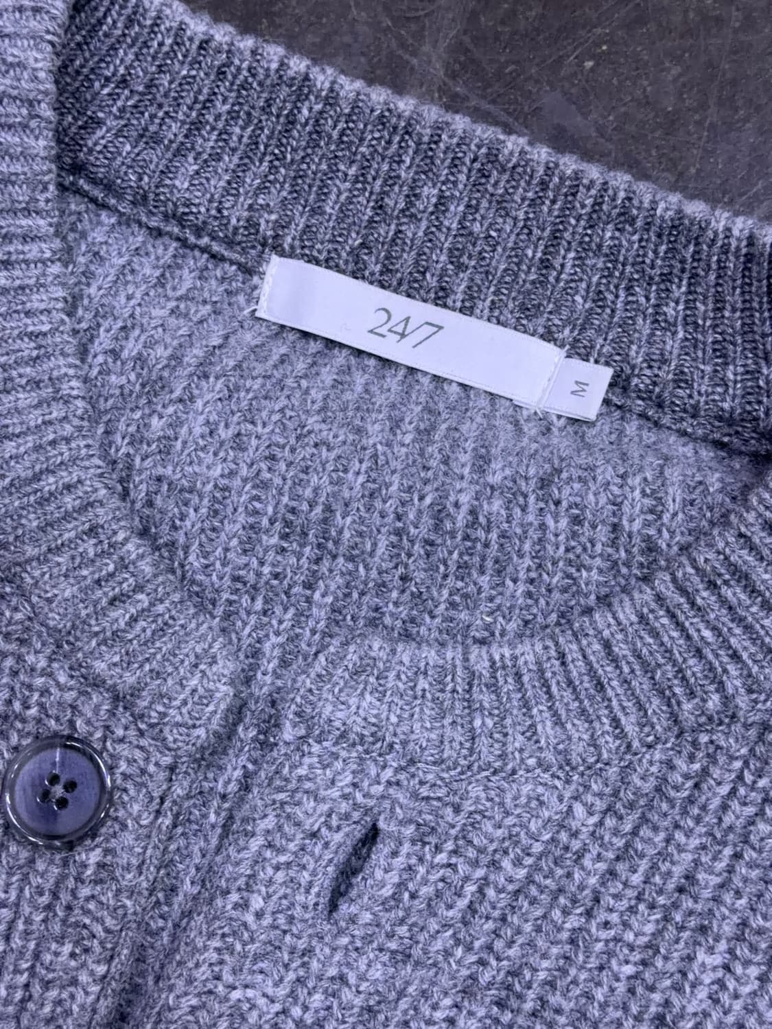 247시리즈 울 점퍼 가디건 멜란지 그레이 M 상품이미지10