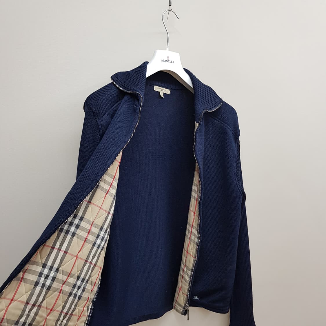 버버리 노바체크 안감 울 집업 L사이즈 상품이미지6