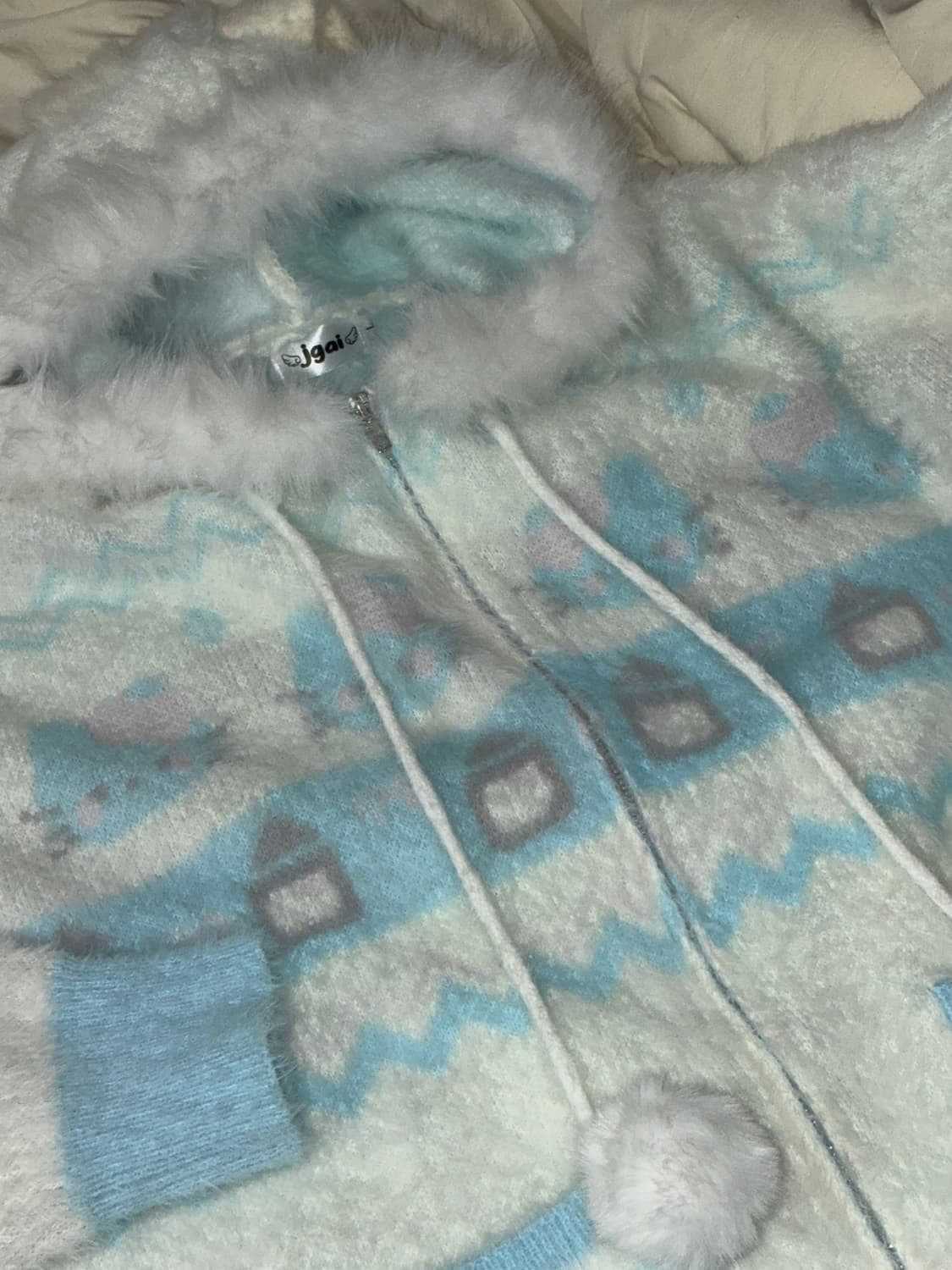 딸기부티크 키티 토끼귀 갸루 후드 자켓 상품이미지1