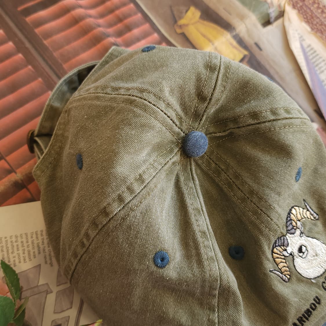 90s 빈티지 캡모자 애니멀 캡모자 트러커캡 미국 빈티지 산양 상품이미지8