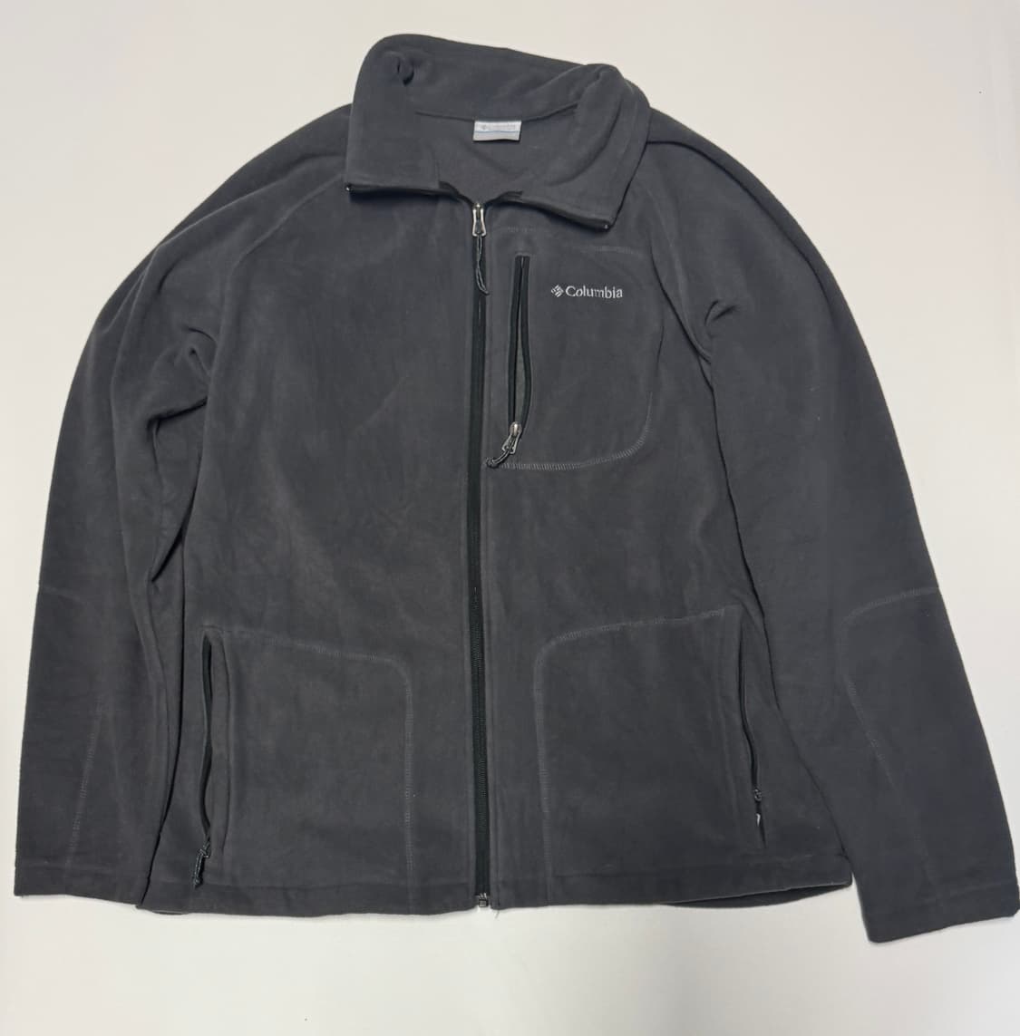 컬럼비아 오버핏 플리스 집업 자켓 2XL 그레이 상품이미지1