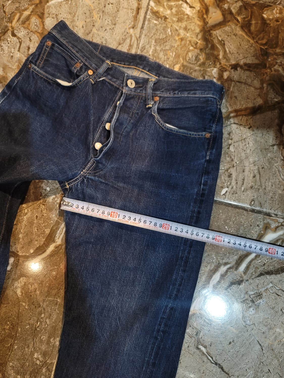 웨어하우스 1001 셀비지 데님 팬츠 상품이미지5