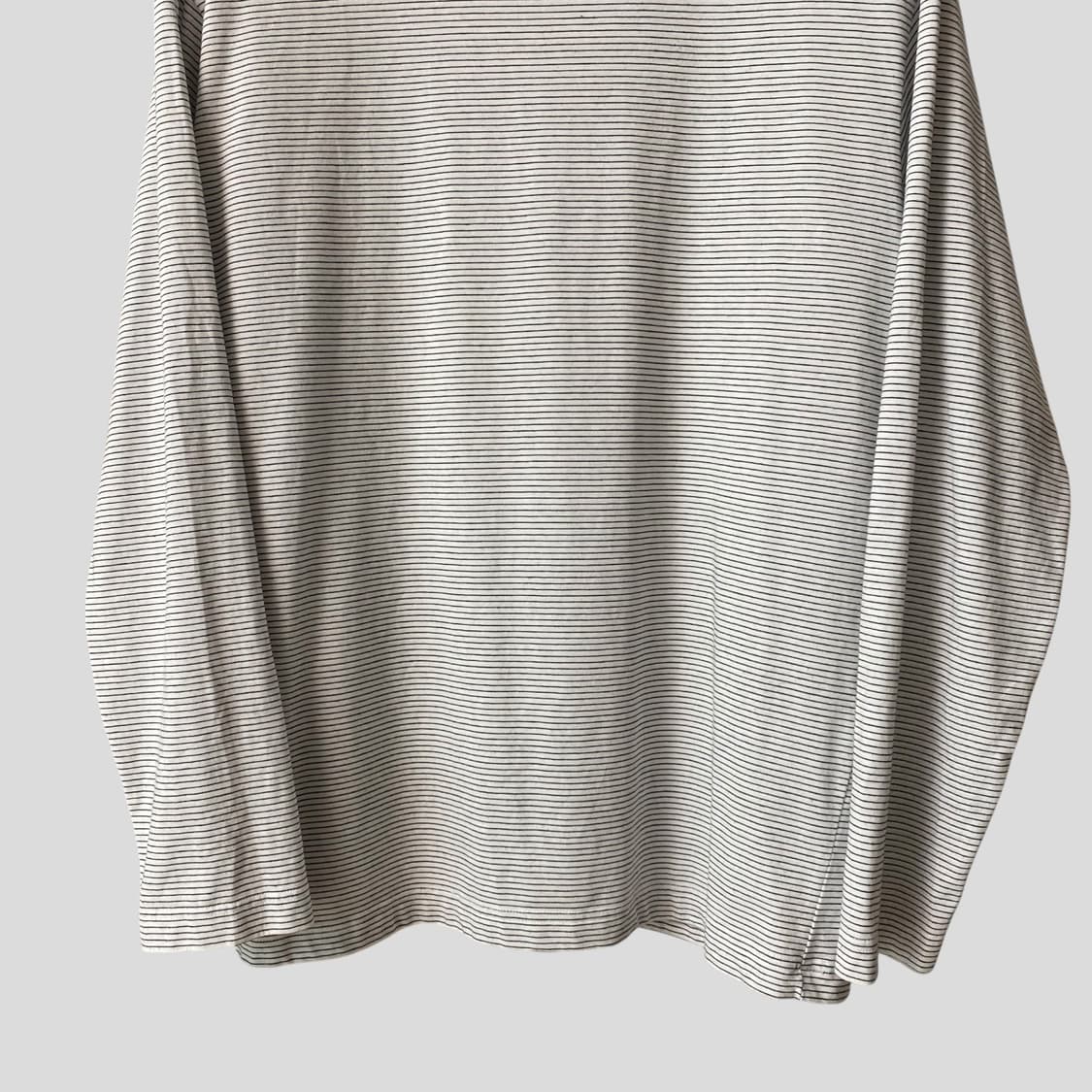 (L)muji 무인양품 스트라이프 크루넥 긴팔티셔츠 상품이미지4