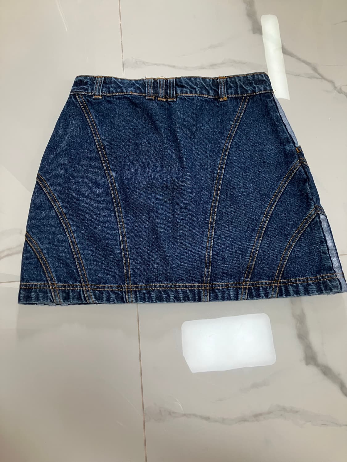 아디다스 비욘세 Ivy Park  스트라이프 데님 미니 스커트 청치마 상품이미지5