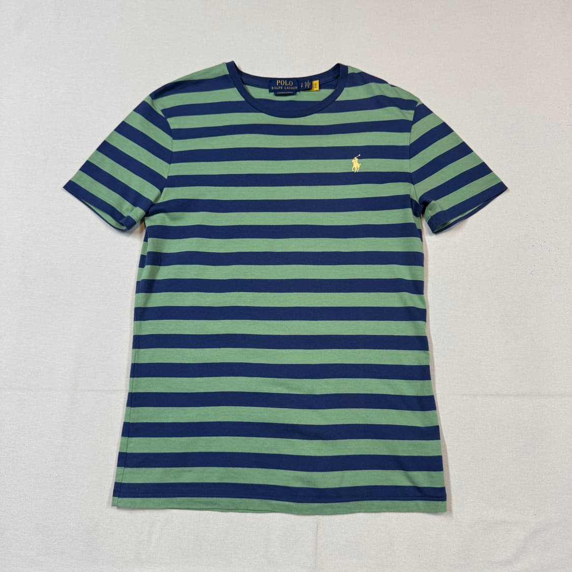 S) 폴로 랄프로렌 스트라이프 반팔 티셔츠 신형 큐알탭 상품이미지1