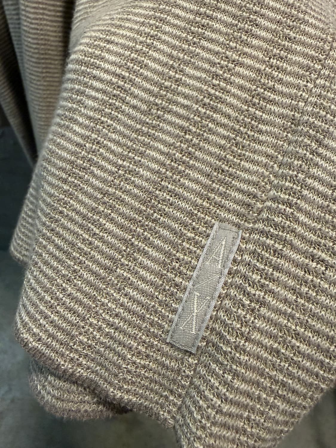 아르마니 익스체인지 린넨 코튼 니트 베이지 M 상품이미지5