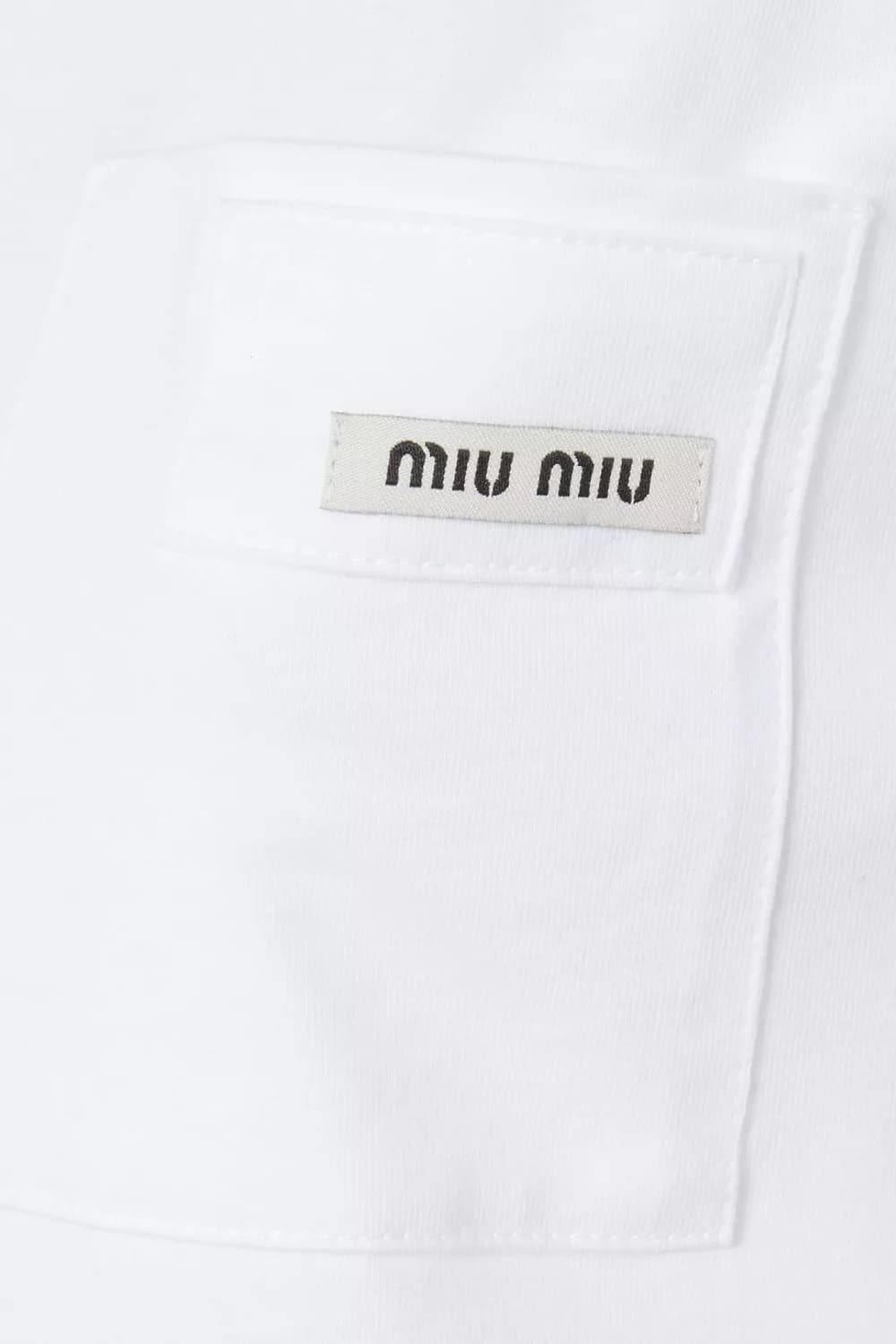miu miu 백로고 포인트 티셔츠 상품이미지4