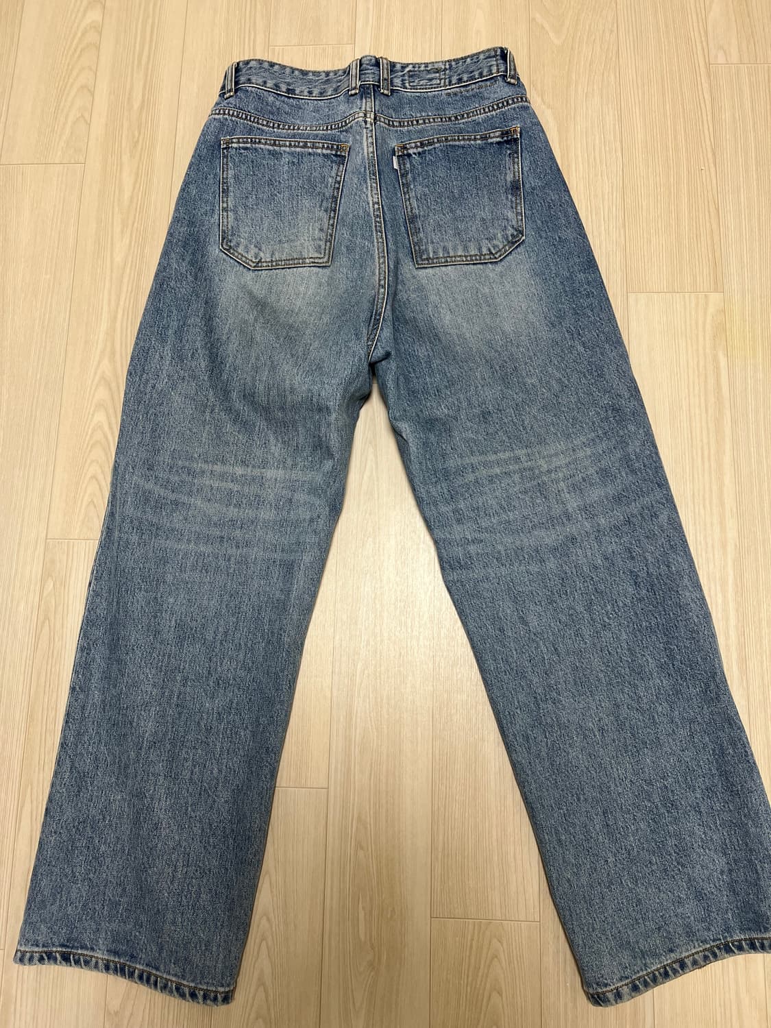 유스 미디움블루 와이드데님 [M] 상품이미지3