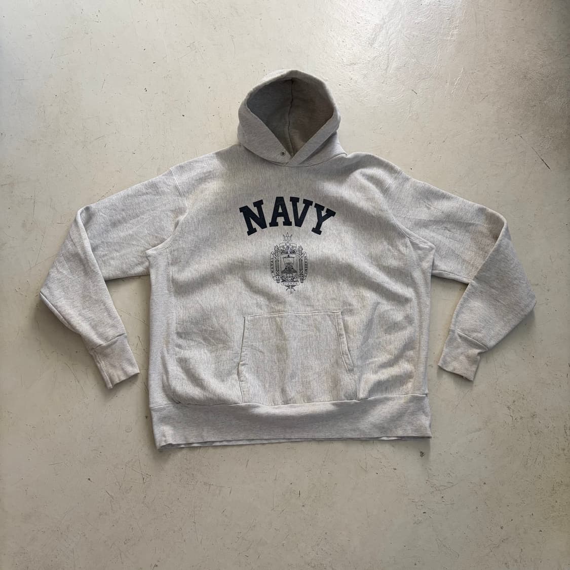 US NAVY USA OG 빈티지 리버스위브 후드티 2XL 상품이미지1