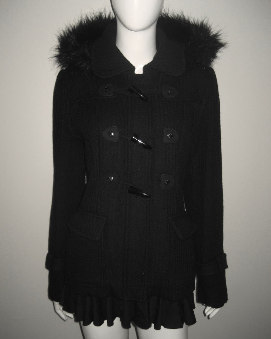 GUESS 게스 퍼 후드 떡볶이 코트 자켓 상품이미지2