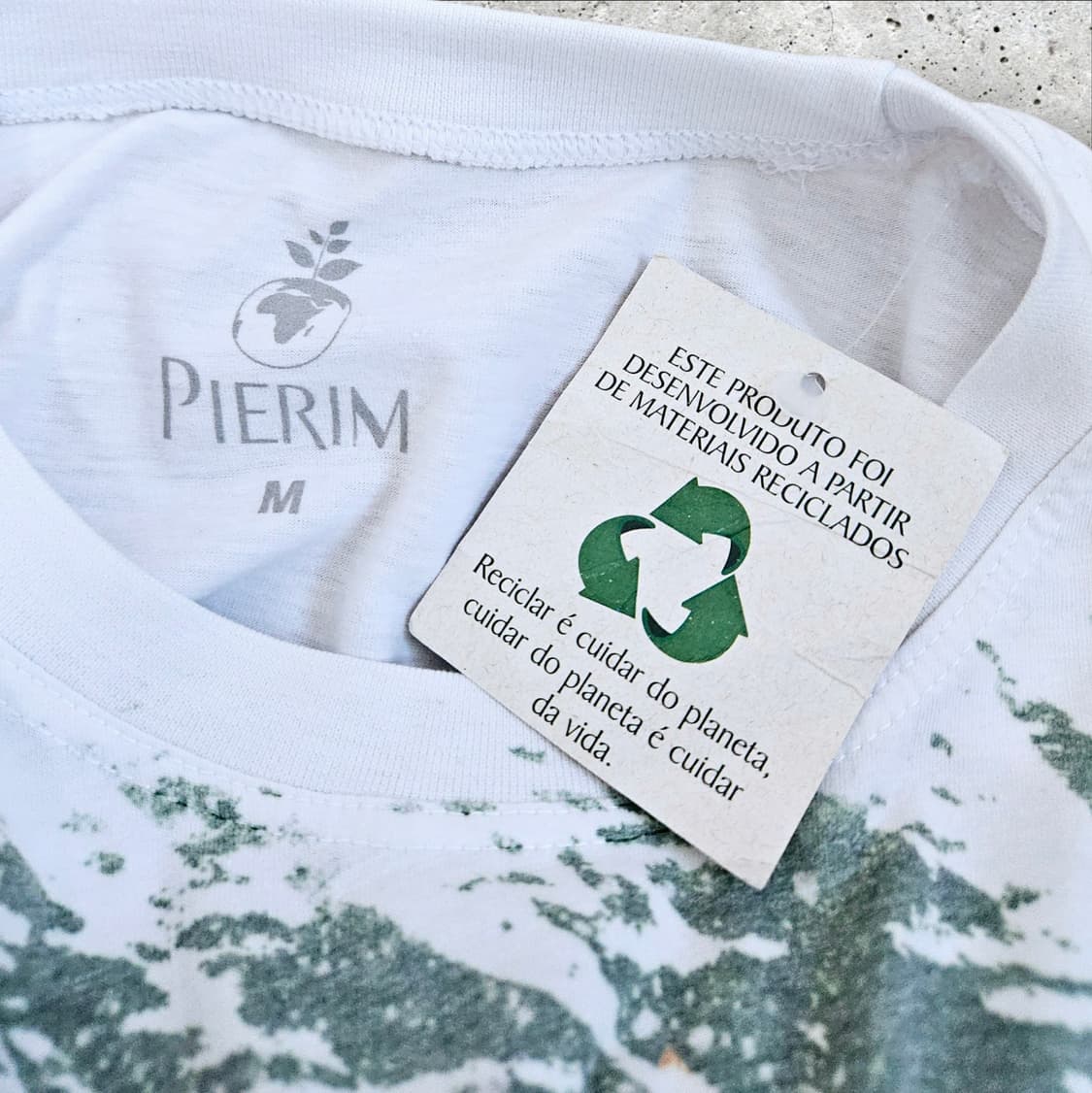 Pierim 브라질 국기 프린팅 반팔티 (95/M) 상품이미지7