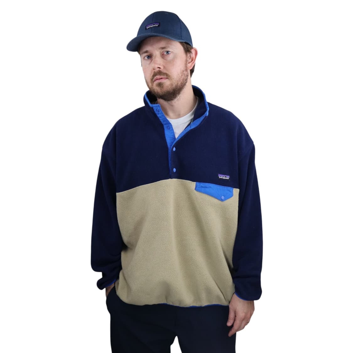 14FA 파타고니아 신칠라 스냅티 네이비/베이지 상품이미지1