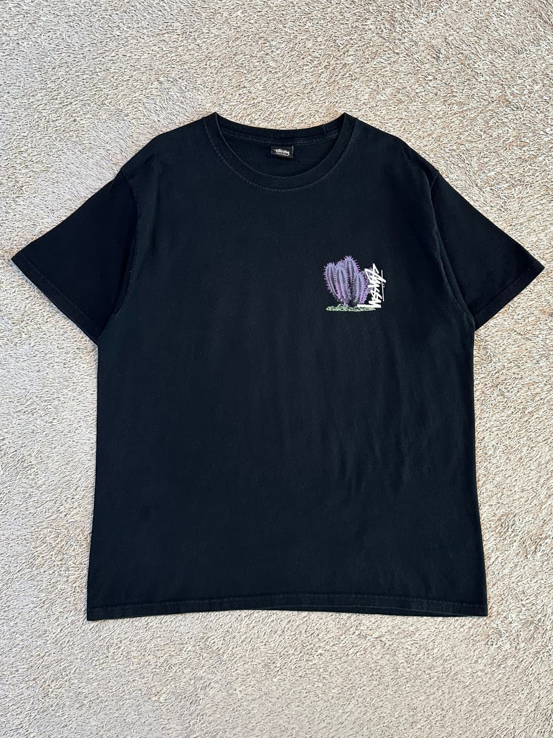 스투시 STUSSY 데저트 블룸 반팔 티셔츠 블랙 상품이미지2
