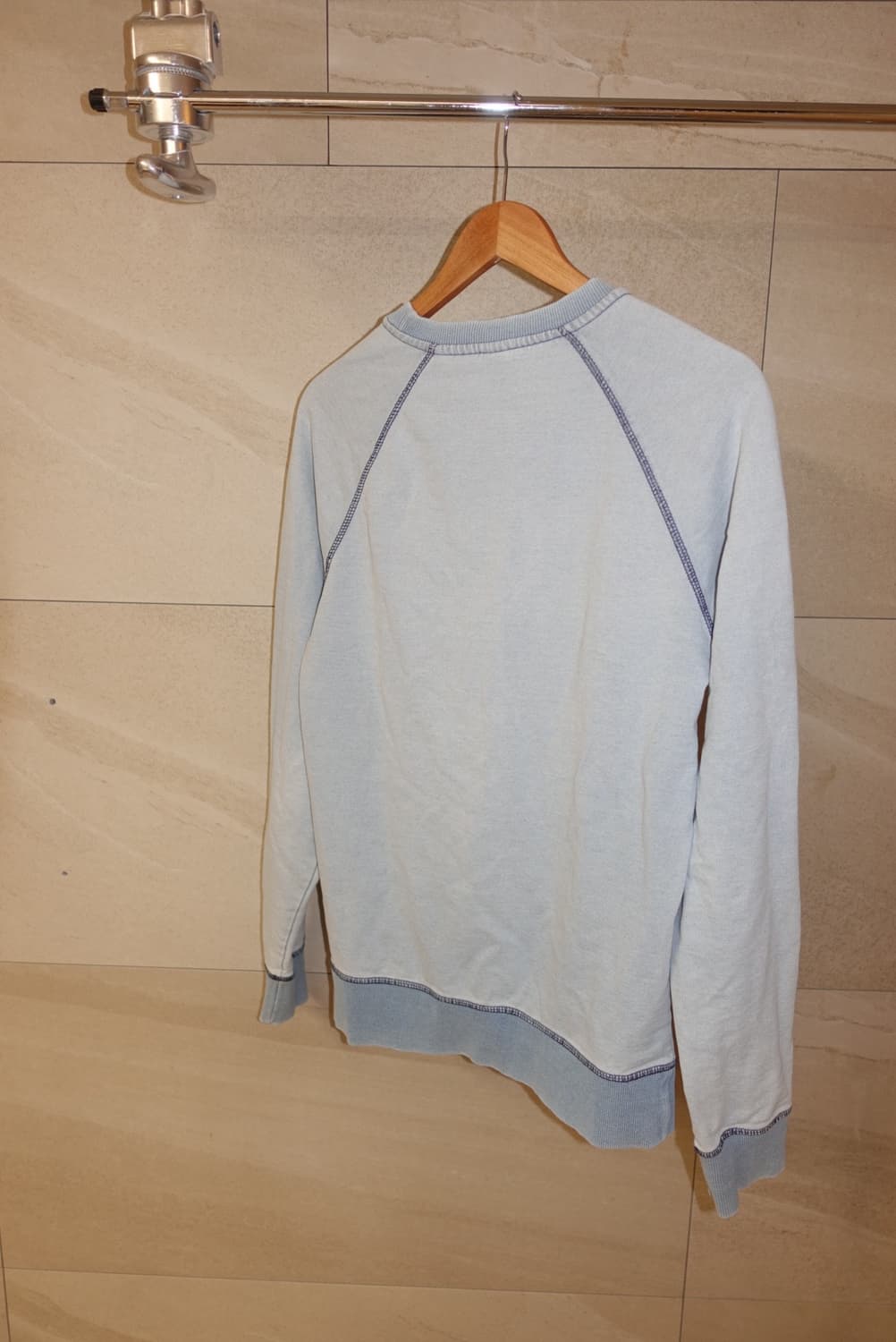 데우스 맨투맨 빈티지스카이블루 남자 S 상품이미지6