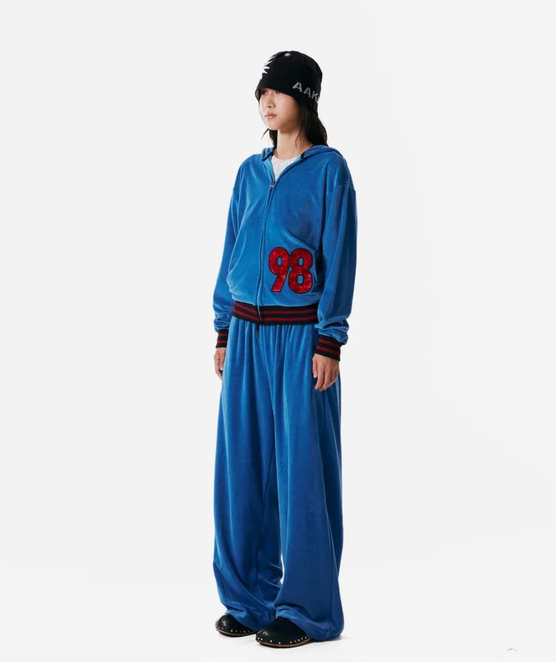아캄 98 Patch Velour Pants (Blue) 상품이미지3