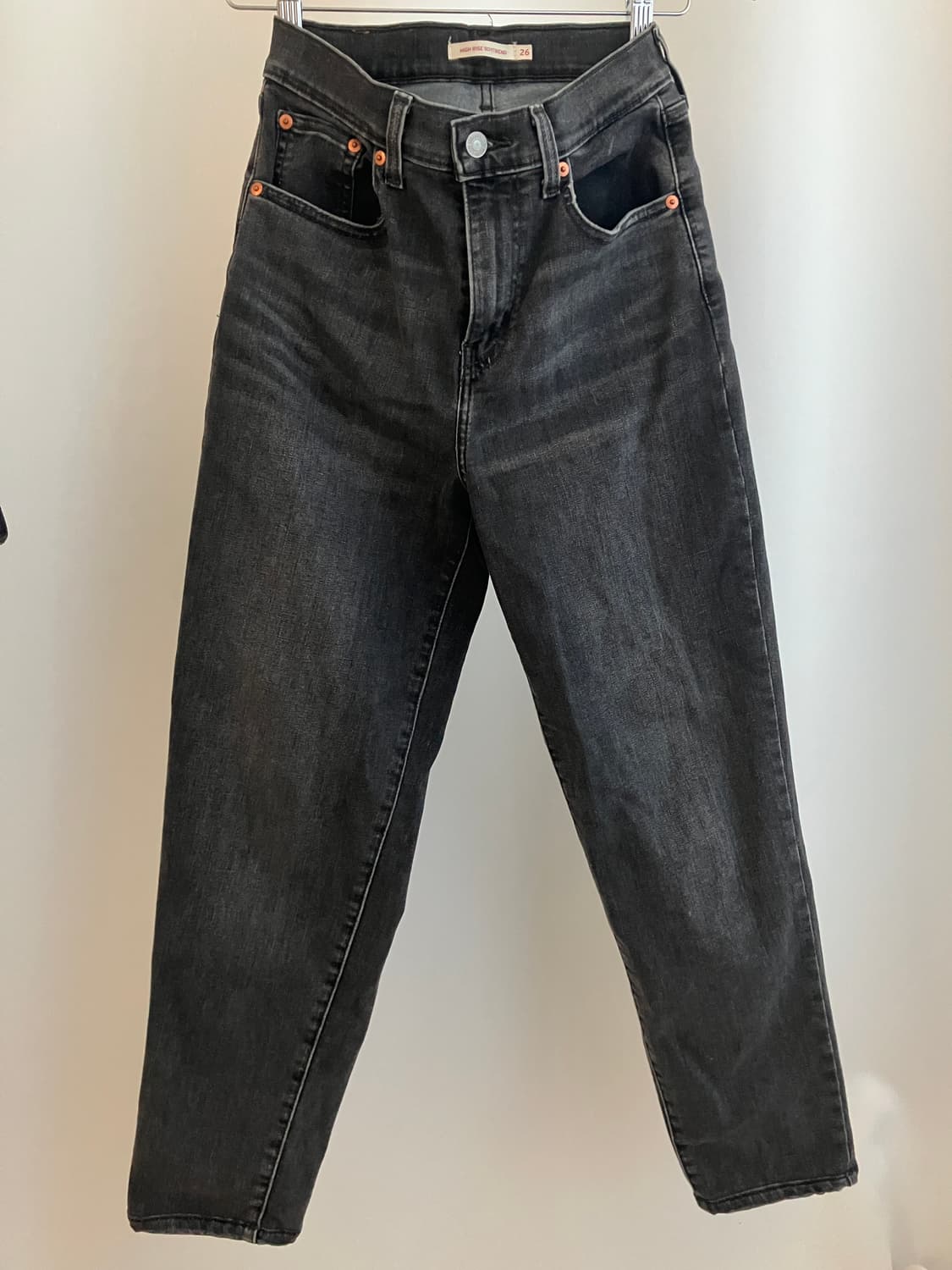 [Levis] HIGH RISE BOYFRIEND 블랙진 상품이미지1
