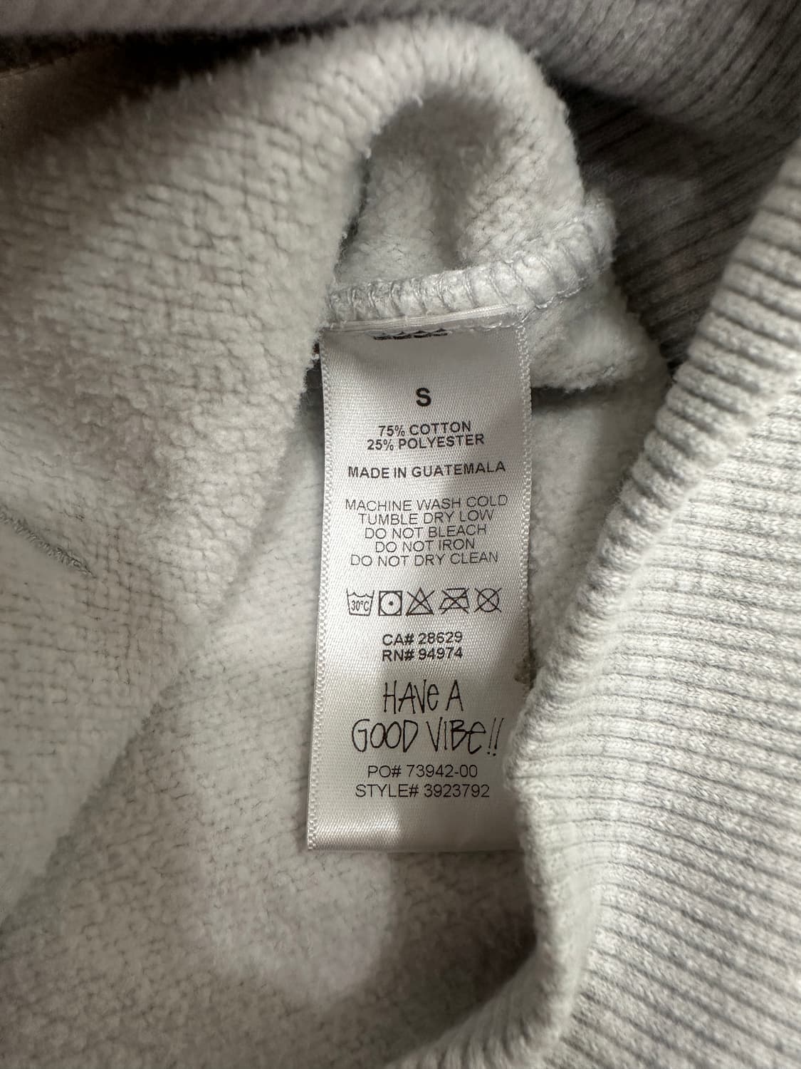 스투시 월드투어 후드티 애쉬 헤더 2023 상품이미지4