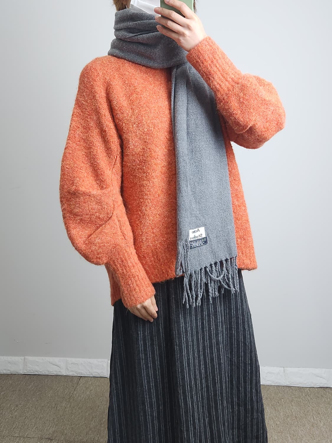 (아크네) 테슬 울 머플러 상품이미지3