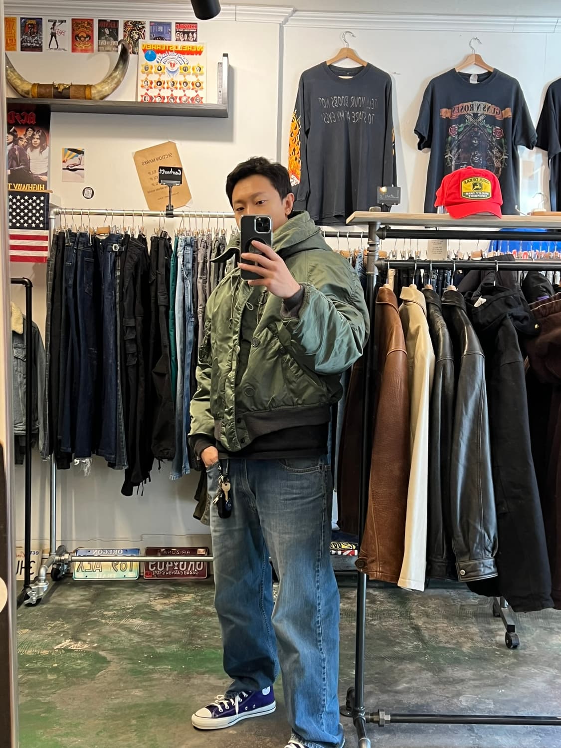 90' [XL] 미군 N2B USA 밀리터리 군납 플라이트 봄버 항공점퍼 상품이미지4