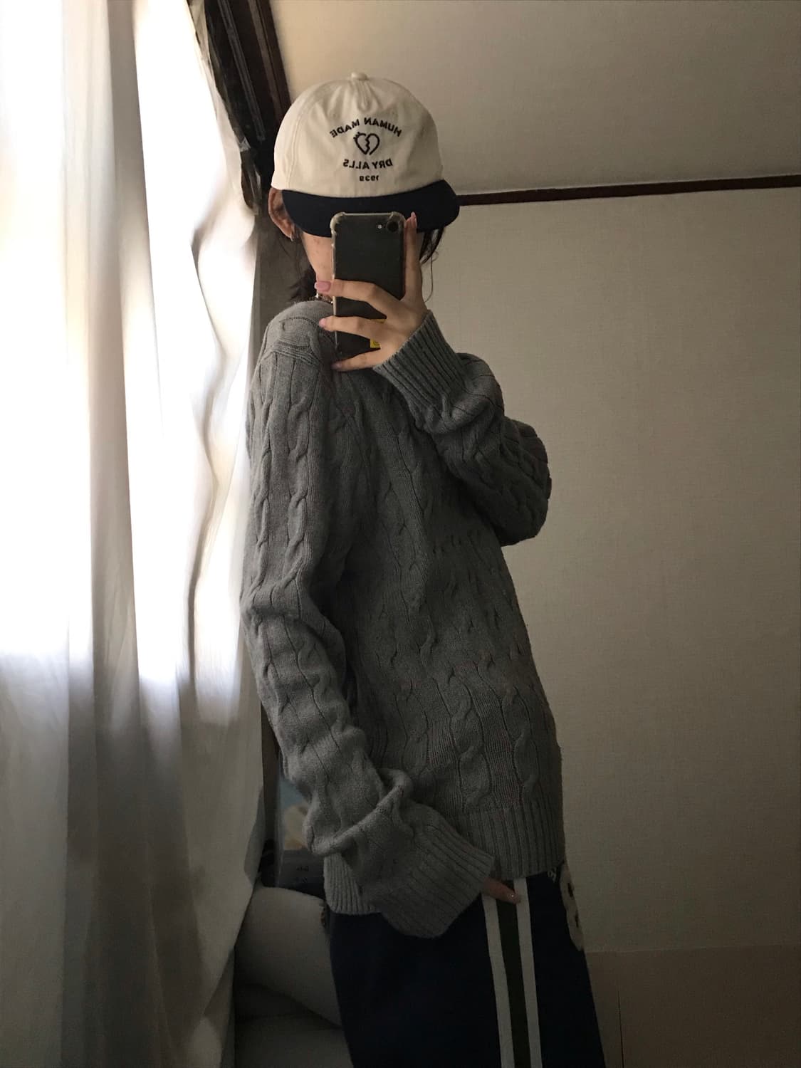 폴로 그레이 케이블 니트 상품이미지6