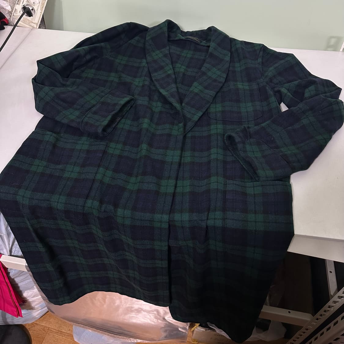 S-M 95 펜들턴 카라넥 노바체크 로브가운 상품이미지3