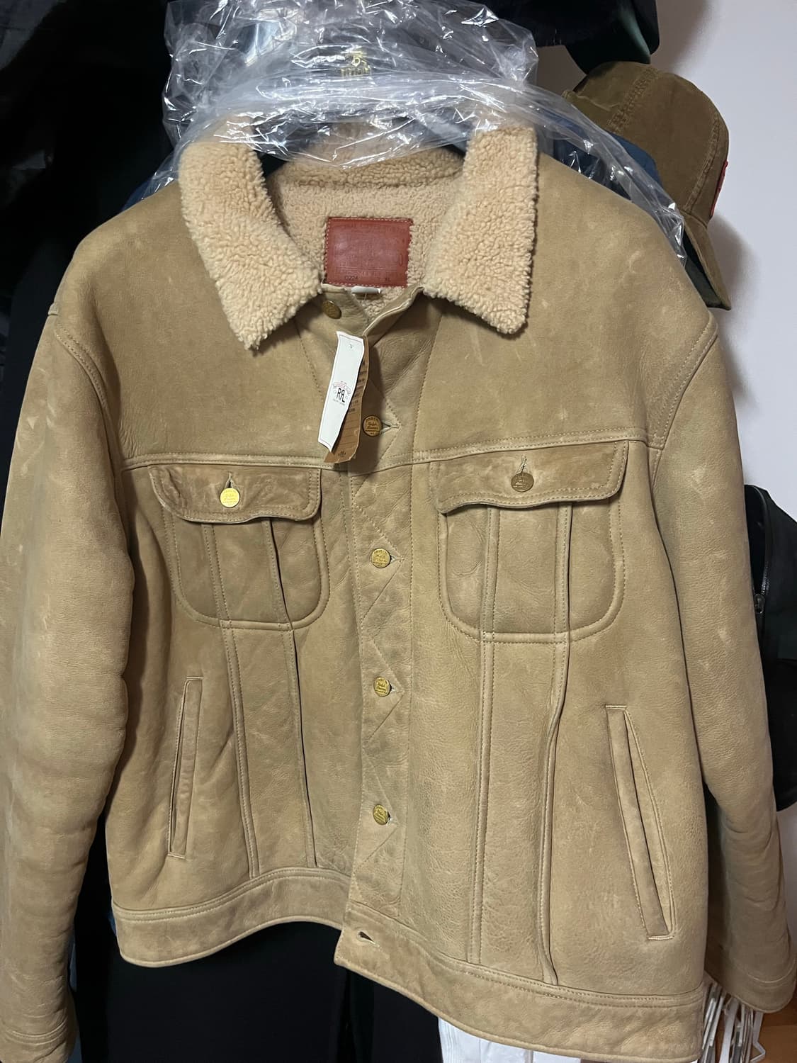 새상품 더블알엘 시어링 무스탕 xl 상품이미지5