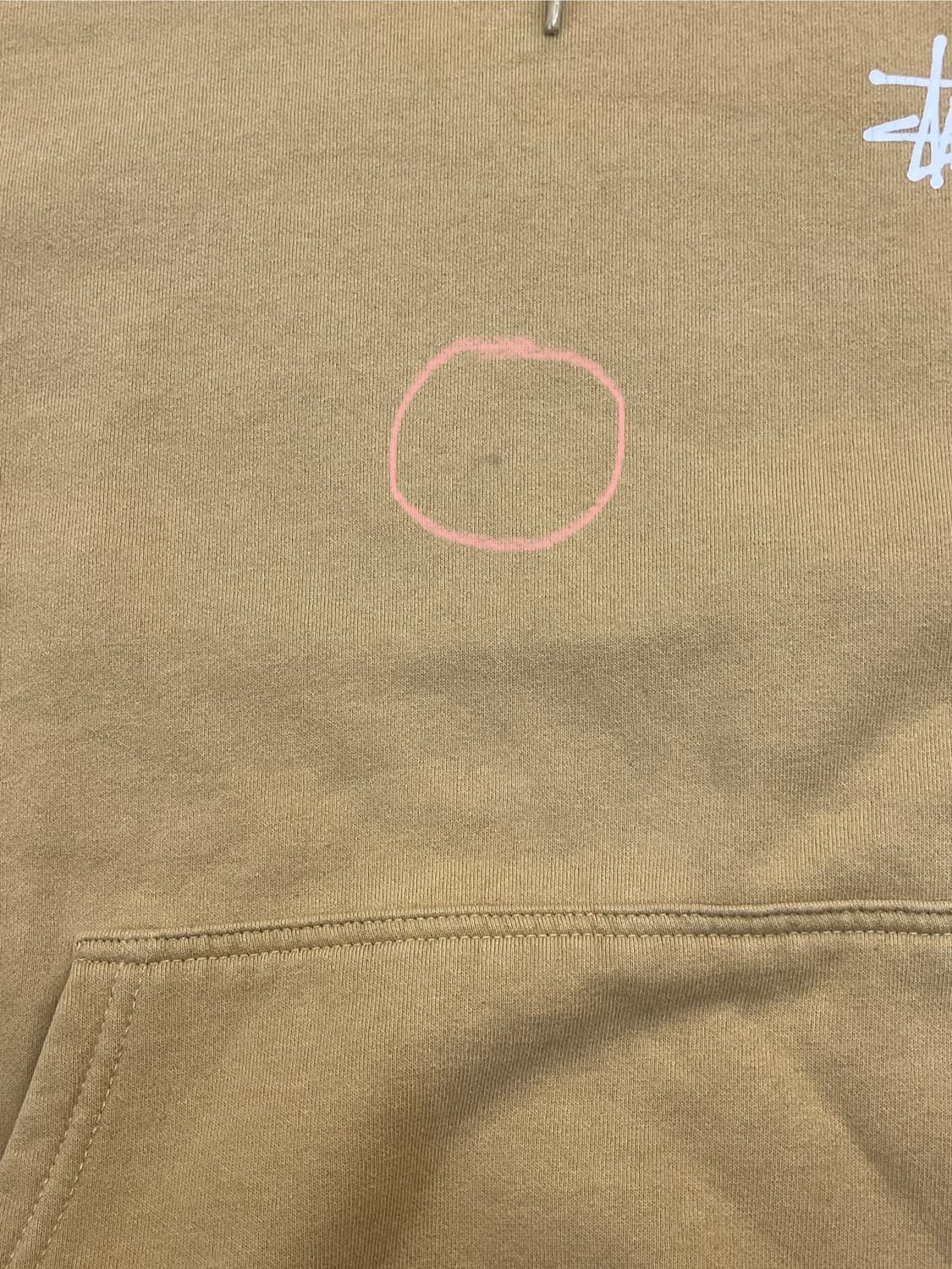 스투시 베이직 로고 기모 후드티 옐로우 M #csz2752 상품이미지5