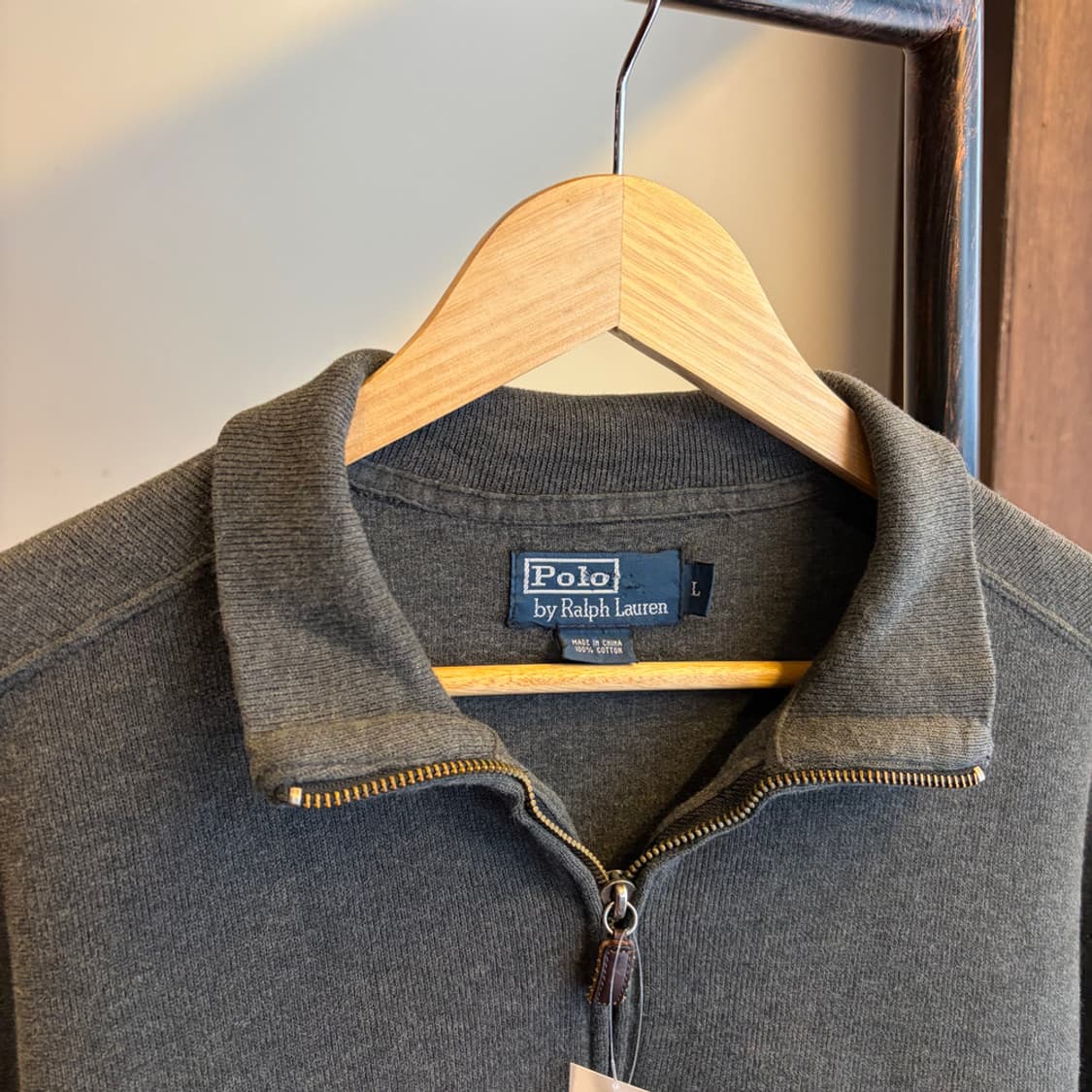 16349 - 폴로 랄프로렌 차콜 반집업 니트 상품이미지5