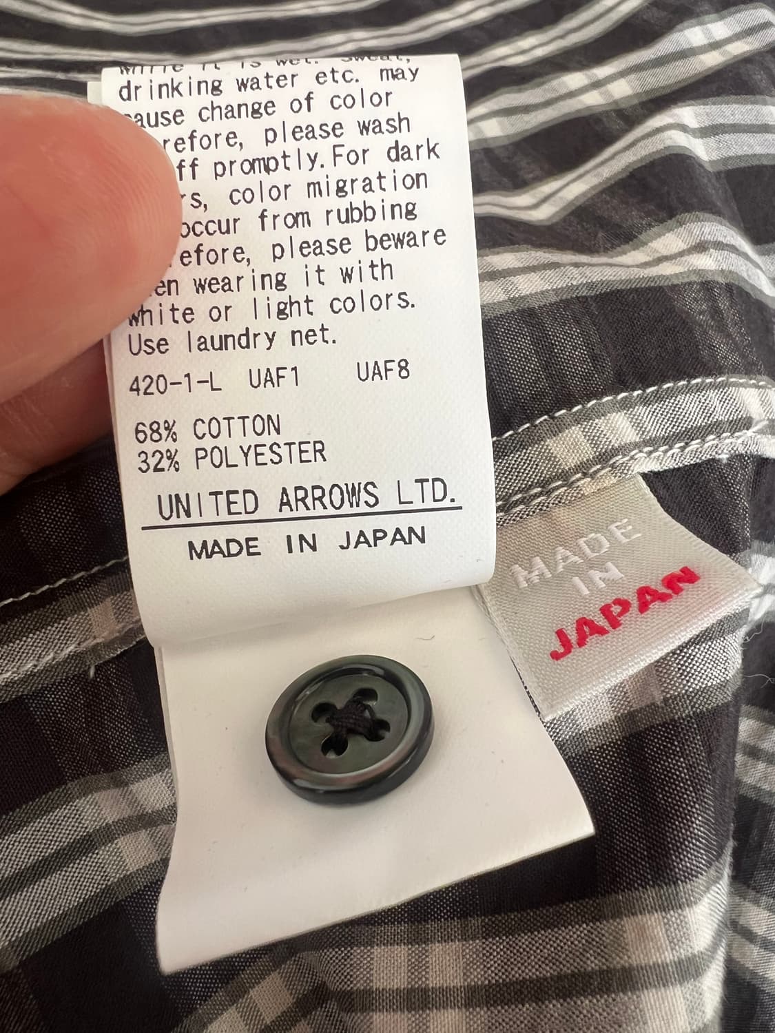 스티브알란 steven alan 남성 블랙체크 코튼반팔셔츠 상품이미지9