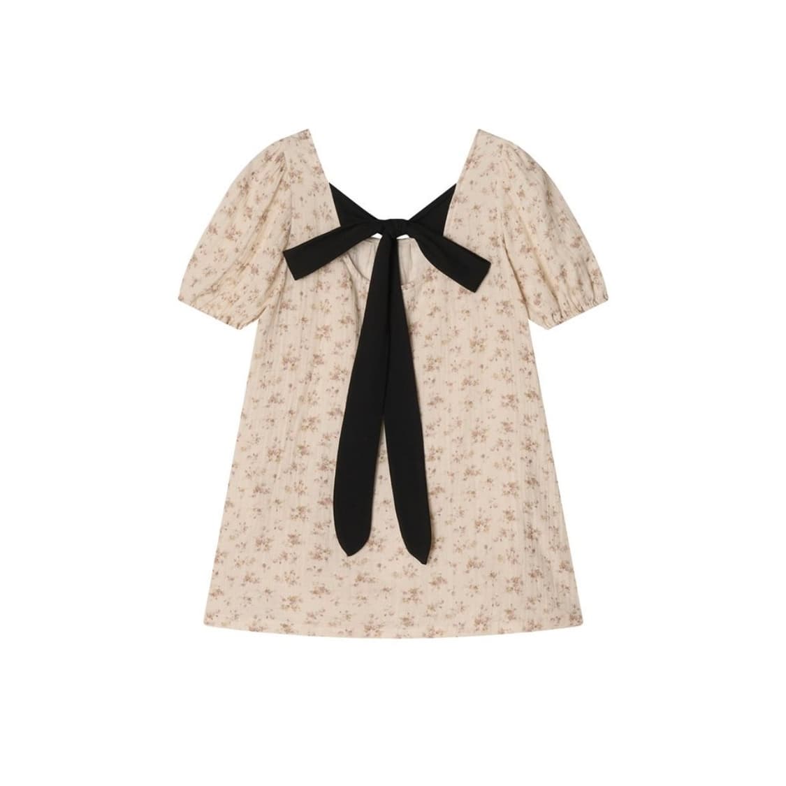 콜로신스 black tie blouse vintage flower 상품이미지1