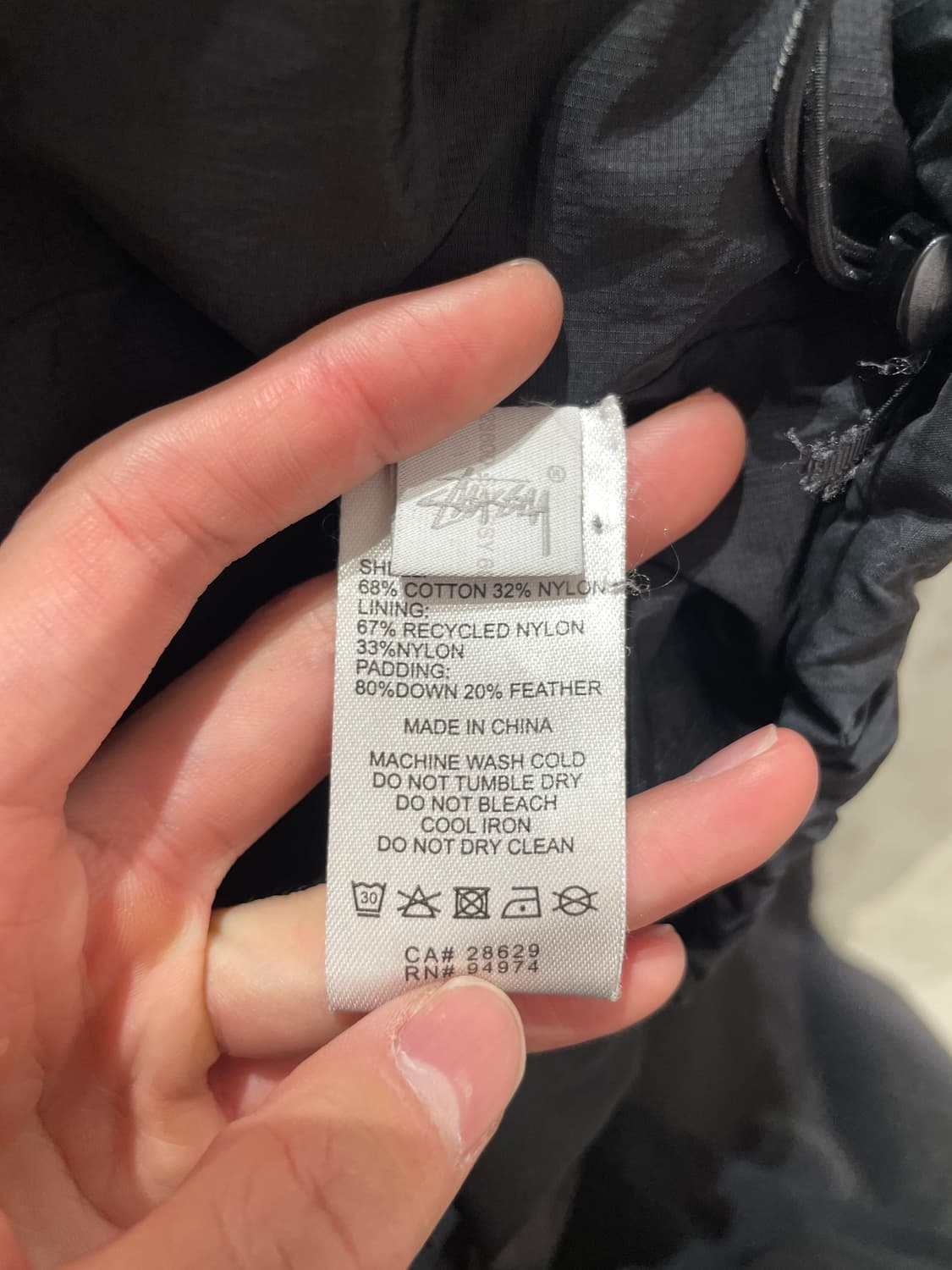 스투시 블랙 립스탑 다운 푸퍼 자켓 상품이미지9