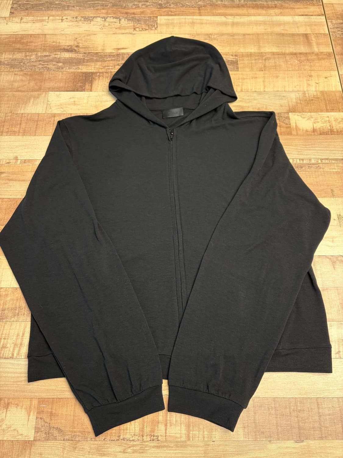 머듈 mudule 라운지 후드 집업 블랙 4사이즈 상품이미지2